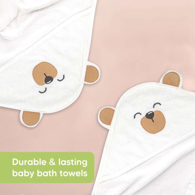 Bamboo Hooded Towel, Grizzly - Bath Towels - 5