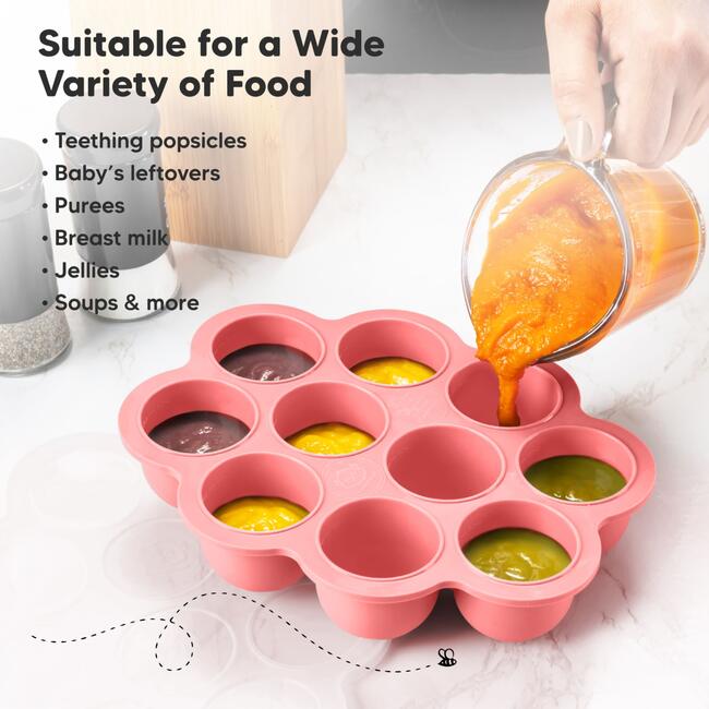 Prep Silicone Baby Food Tray, Blossom - Tableware - 7