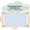 Fitted Crib Sheet, ABC Land Sky - Crib Sheets - 2 - thumbnail
