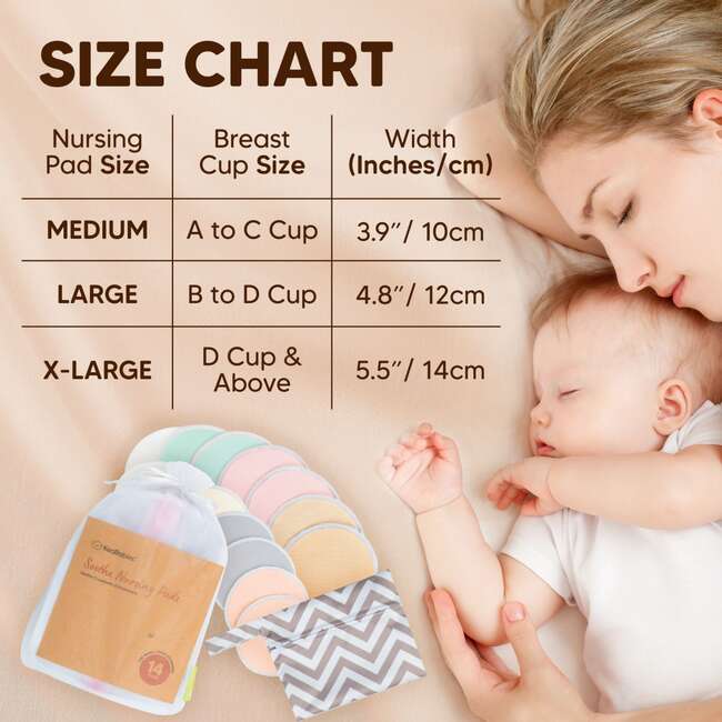 Women's Soothe Organic Nursing Pads, Pastel Touch - Nursing Covers - 6