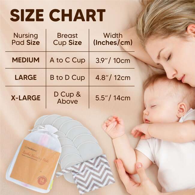 Women's Soothe Organic Nursing Pads, Cool Gray - Nursing Covers - 6