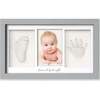 Baby Handprint & Footprint Keepsake Duo Frame, Cloud Grey - Frames - 1 - thumbnail