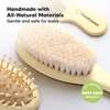 Baby Hair Brush and Comb Set, Lemon - Hair Accessories - 4