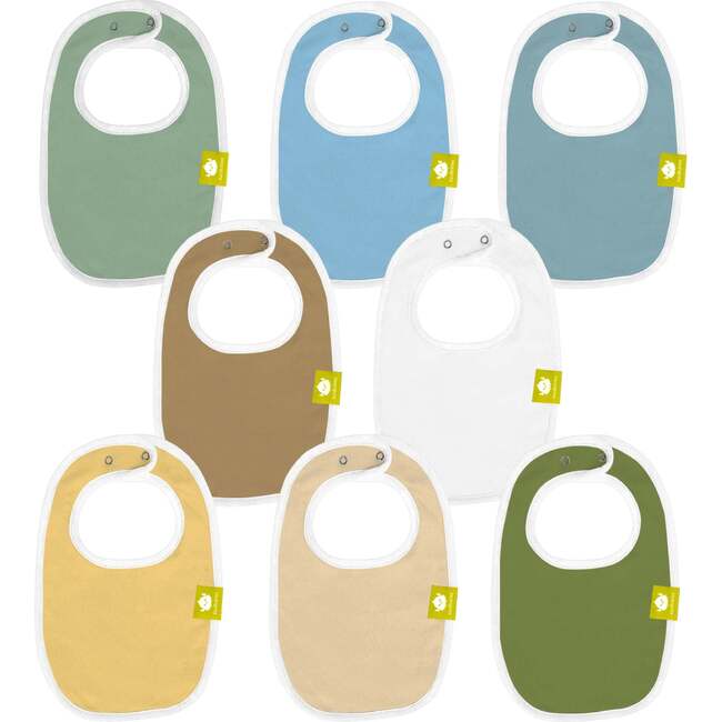 8-Pack Urban Drool Bibs, Daybreak