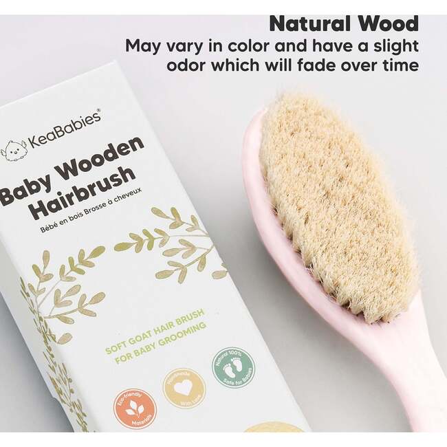 Baby Hair Brush, Blush - Hair Accessories - 7