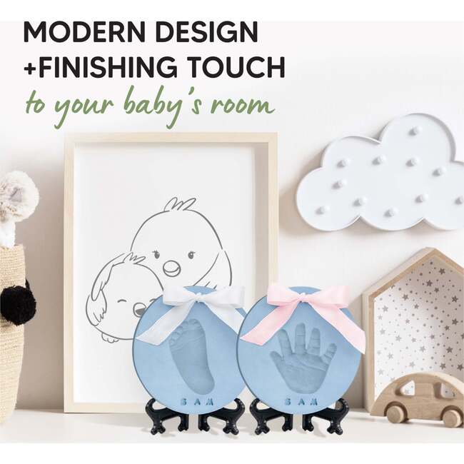 CHERISH Baby Handprint Keepsake Ornament, Sky Multi - Ornaments - 4