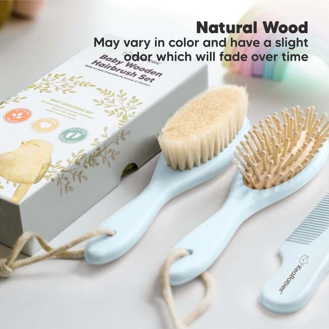 Baby Hair Brush and Comb Set, Frost - Hair Accessories - 5