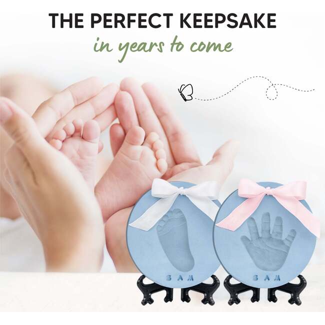CHERISH Baby Handprint Keepsake Ornament, Sky Multi - Ornaments - 6