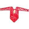 Super Hero Lightning Bolt Costume Set - Red & Gold Long Sleeve - Costumes - 5