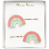 Glitter Rainbow Hair Slides - Hair Accessories - 1 - thumbnail