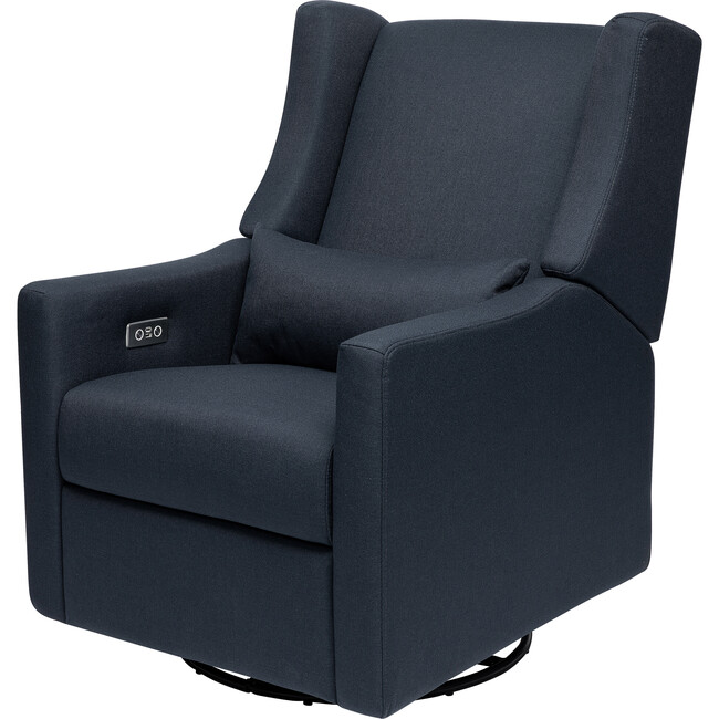 Kiwi Electronic Recliner and Swivel Glider, Navy Eco-Twill