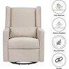 Kiwi Electronic Recliner and Swivel Glider, Beach Eco-Weave - Nursery Chairs - 2