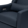 Kiwi Electronic Recliner and Swivel Glider, Navy Eco-Twill - Nursery Chairs - 7