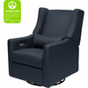 Kiwi Electronic Recliner and Swivel Glider, Navy Eco-Twill - Nursery Chairs - 9