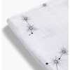 Organic Cotton Muslin Swaddle Blanket, Constellations White - Swaddles - 4 - thumbnail