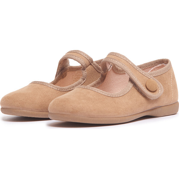 Suede Spectator Mary Janes, Camel - Mary Janes - 3