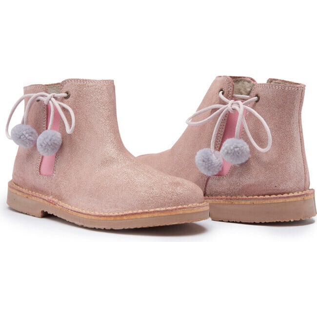 PomPom Chelsea Boots, Pink - Boots - 2