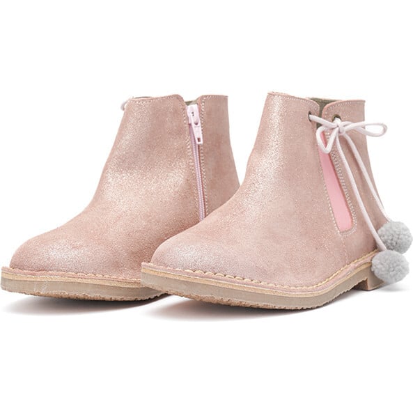 PomPom Chelsea Boots, Pink - Boots - 3