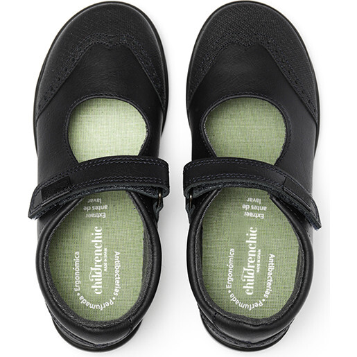 School Treated Leather Mary Jane, Black - Mary Janes - 4