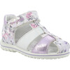Closed Toe Sandal, Purple/Silver - Sandals - 1 - thumbnail