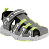 Closed Toe Sandal, Grey - Sandals - 1 - thumbnail