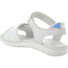 Open Toe Sandal, White Glitter - Sandals - 3 - thumbnail