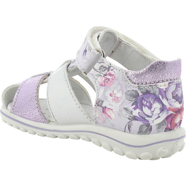 Closed Toe Sandal, Purple/Silver - Sandals - 3