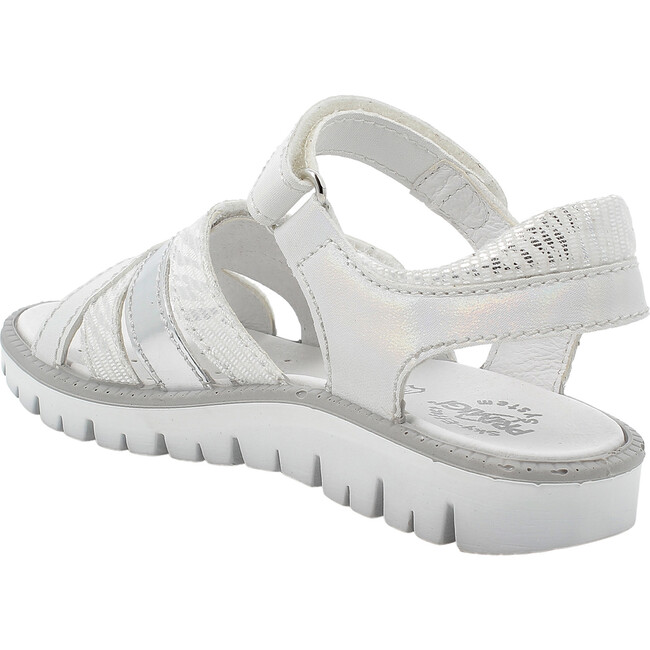 Open Toe Sandal, White - Sandals - 3