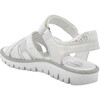 Open Toe Sandal, White - Sandals - 3
