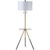 Morrison Floor Lamp Side Table, Gold - Lighting - 1 - thumbnail