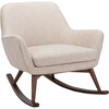 Mack Mid Century Rocking Chair, Beige - Nursery Chairs - 1 - thumbnail