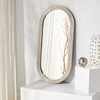 Shania Oval Silver Mirror, Silver - Mirrors - 2