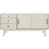 Tomas Mid-Century Media Stand, White - Storage - 1 - thumbnail