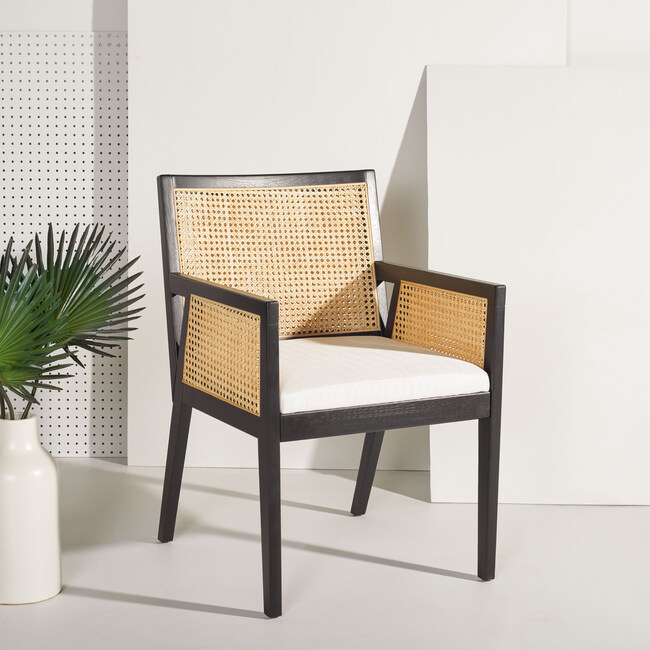 Malik Rattan Dining Chair, Black - Accent Seating - 2