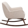 Mack Mid Century Rocking Chair, Beige - Nursery Chairs - 4