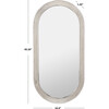 Shania Oval Silver Mirror, Silver - Mirrors - 4