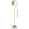 Zeid Floor Lamp, Metallic - Lighting - 3
