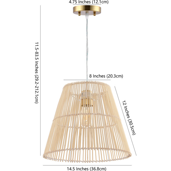 Senya Pendant, Brown - Lighting - 4