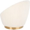 Pippa Faux Lamb Wool Swivel Chair, White - Nursery Chairs - 4