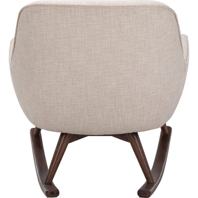 Mack Mid Century Rocking Chair, Beige - Nursery Chairs - 6