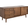 Tomas Mid-Century Media Stand, Brown - Storage - 3