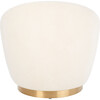 Pippa Faux Lamb Wool Swivel Chair, White - Nursery Chairs - 5