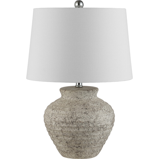 Ledger Table Lamp, Grey