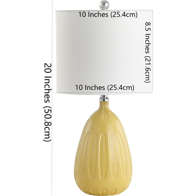 Linnett Table Lamp, Yellow - Lighting - 3