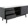 Tomas Mid-Century Media Stand, Black - Storage - 3