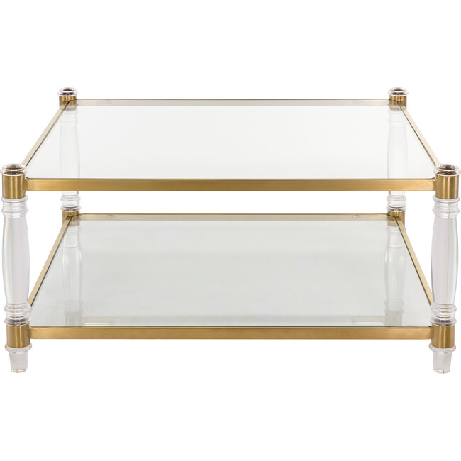 Isabelle Acrylic Coffee Table, Clear