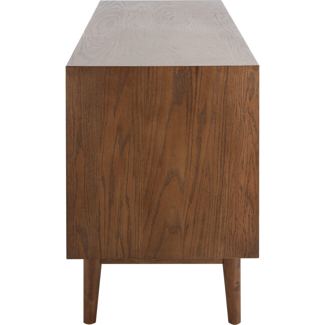 Tomas Mid-Century Media Stand, Brown - Storage - 4