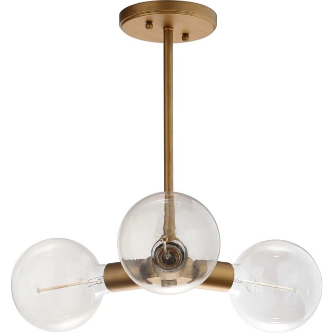 Harkin 3 Light Adjustable Pendant, Metallic