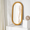 Jeanelle Oval Gold Mirror, Gold - Mirrors - 2