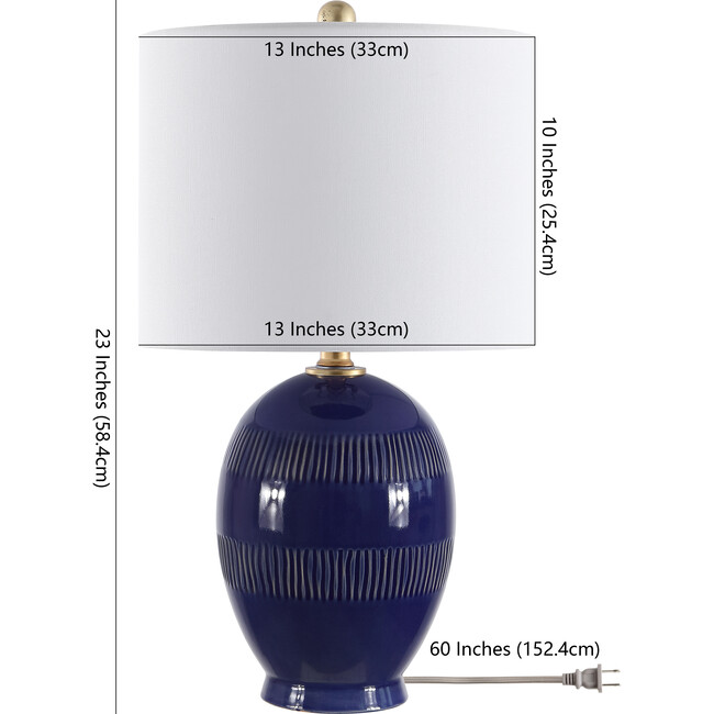 Liney Table Lamp, Blue - Lighting - 3